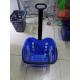 Pulling Plastic Telescope Handle Shopping Basket With Two Wheels