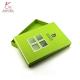 Green Color Empty Cardboard Gift Boxes , Cardboard Hamper Gift Boxes With Clear Window