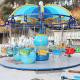 Small Amusement Park Rides Flying Chair Ride Colorful Seats Height 4.5m