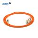 LC/UPC-SC/UPC Duplex 2.0mm 62.5/125um OM1 50/125 OM2 PVC/LSZH Orange Patch Cord