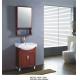 85 * 50 * 80cm contemporary bathroom vanity cabinets , Brass handles wooden bathroom sink cabinets