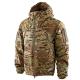 3XL Polyester Cold-resistant Military Camo Padded Tactical Jacket Multicam