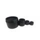 All Black Vapor Accessories Non Stick Resistant Glass Jar With Screw Top Lid