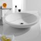 Corian Wash Basin Counter Artificial Stone White Bathroom Sink
