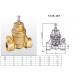 Anti Corrosive Brass Pressure Reducing Valve , DN15 DN50 Water Pressure Regulator Valve