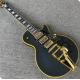 Grand LP electric guitar black with bigsby, yellow body binding, 3 pickups, gold hardwares