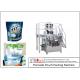 Automatic Detergent Powder Bag Stand-up Zipper Pouch Given Rotary  Packing Machine With Auger Filler