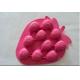 Small Reusable Silicone Ice Trays Sweetly Strawberry Shaped For Easter / Christmas Party