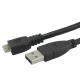Black USB3.0 A Male to Micro Charge Cable