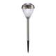 Stainless Steel Crackle Solar Garden Lights With Rechargeable Battery