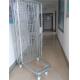 2 Way / 4 Way Enter Metal Storage Cages Roll Container Silver Colored