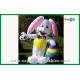 Outdoor Christmas Lovely Inflatable Rabbit For Advertisement 210D Oxford Cloth