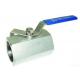 Reduced Bore Hexagon Stainless Steel Ball Valve 1PC Type 2000WOG Floating Ball