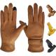 Fashion Men Protective Work Gloves Touch Screen Work Genuine Unlined Leather