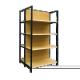 Factory Customized Color Size Wood Grain Shelf Retail Wood Grain Display Stand