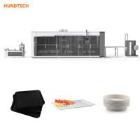 Thermoforming Multi Servo Disposable Plate Making Machine For Canteen Restaurant