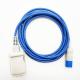 HP 8 Pin TPU Blue SPO2 Extension Cable Wear Resistant Oem / Odm Availible