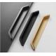 Aluminum Alloy Drawer Wardrobe Slotted Embedded Concealed Furniture Cabinet Door Pull Handle