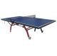 Red Leg Midsize Table Tennis Table For Recreation , Inside Ping Pong Table With Wheels