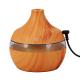 Small Size 300ml Wood Grain Cool Mist Room Humidifier with Color Change LED Light