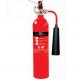 Portable Carbon Dioxide Fire Extinguisher 2kg Red With Metal Valve Construction