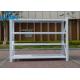 White / Blue 4 Layers Light Duty Racking For Warehouse Adjustable Structure