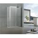 Rectangular Double Sliding Shower Screen with One Side Fixed Panel 304 Stainless Steel