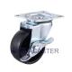 Black Polypropylene Caster Wheels , 2 inch Light Duty Swivel Casters With Brakes