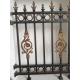 Decorative Security Spear Top Ornamental Aluminum Fence Powder Coated Welded