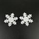 Metallic Glitter Snowflake Pin Badge Custom Zinc Alloy / Iron / Brass No Minimum Quantity