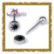 Unique sliver belly button body piercing jewellry for women with cylinder and ball BJ51