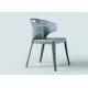 High Density PP Office Plastic Chair Grey Ergonomic Curve