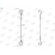 Snap Hook End Photo Hanging System Ø 2.0 Mm Steel Wire Tracers With Hook Hanger