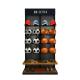Capacity Clothing Wall Rack for Boutique Stand in Gold Finish and Optional Features