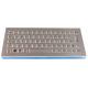 Ultra Thin Industrial Computer Keyboard 56 Keys IP68 Desktop Stainless Steel Washable