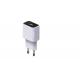 White Color 5v AC DC Power USB Adapter Universal Phone Charger Wall Mounted