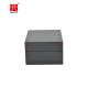 Custom Logo Small Square Shape Black Color Paper Gift Jewelry Packaging Box