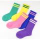Fashion Kids Colorful Socks , Kids Striped Socks With Cotton / Nylon / Spandex Material