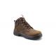 brown nubuck leather safety boots with Plastic toe and Kevlar