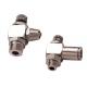 Adjustable Speed Push Lock Fittings Pneumatic JTS Nickle Plated In Brass