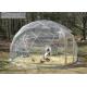 Wide Application Custom Event Geodesic Dome Tents With Clear Sidewall