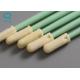 Micro Mechanical Parts ESD Safe Swabs , Sterile Foam Swabs With Spiral Tip