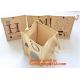 jute fabric storage basket with cotton rope handle,hot sale extra large baskets kids rope storage baskets with handles