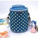 Barrel Shape Polyester Insulated Tote Lunch Bag