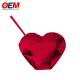 PP Double Wall Cup With Straw OEM Sweet Heart 450ml Plastic Water Cup