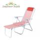 Folding Detachable Metal Beach Lounge Chair 160x45x56cm Portable Beach Chair