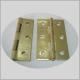 Normal Electric Bass Cast Iron Door Hinges Fixed Pin Bright Brass Color