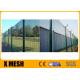 Green Coated Airport Metal Mesh Fencing ASTM Standards Anti Climb 3m High Type