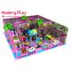 Candy Style Indoor Playground Equipment , Pink Commercial Indoor Play Structures With Mini Size Slides