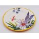 Customized Ceramic Dinner Plates , Flower Decal 8 Inch 10 Inch Dinner Plates